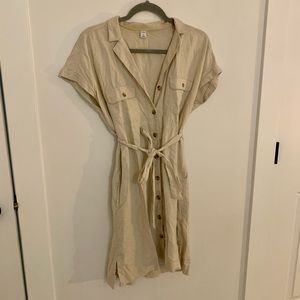 Old Navy Collared Button Down Trench Coat Dress